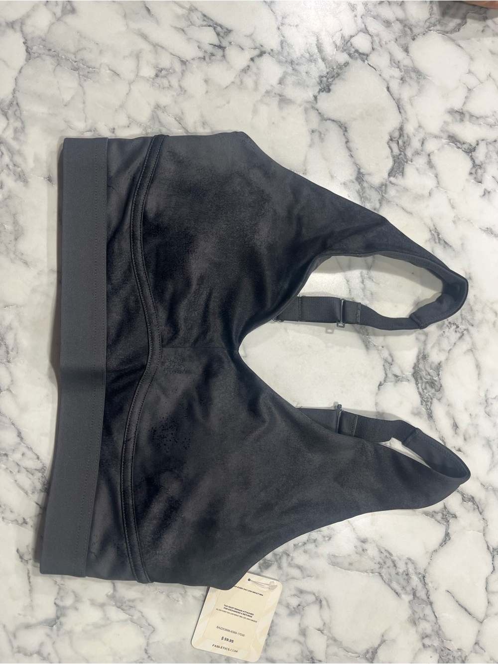 Fabletics Onyx Black Low-Impact Bra